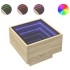 Mesita de noche con Infinity LED roble Sonoma 40x40x30