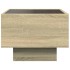 Mesita de noche con Infinity LED roble Sonoma 40x40x30