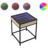 Mesita de noche con Infinity LED roble Sonoma 40x40x51