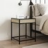 Mesita de noche con Infinity LED roble Sonoma 40x40x51