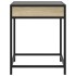 Mesita de noche con Infinity LED roble Sonoma 40x40x51