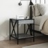 Mesa de centro con Infinity LED gris Sonoma 40x40x49