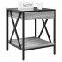 Mesa de centro con Infinity LED gris Sonoma 40x40x49