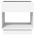 Mesita de noche con Infinity LED blanca 50x50x50