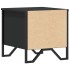 Mesitas de noche 2 uds madera de ingeniería negro 40x41x40