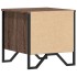 Mesitas noche 2 uds madera ingeniería marrón roble 40x41x40