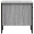 Mesita de noche 2 uds madera ingeniería gris Sonoma 40x41x40