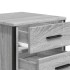 Mesita de noche 2 uds madera ingeniería gris Sonoma 40x41x40
