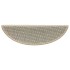 Alfombrillas autoadhesivas sisal 15 uds verde claro 56x17x3
