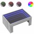 Mesa de centro con Infinity LED gris Sonoma 70x50x30
