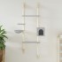 Árbol rascador para gatos de pared gris claro 180