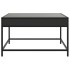 Mesa de centro con Infinity LED negro 70x50x41