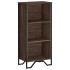 Estantería madera de ingeniería marrón roble 50x31x106