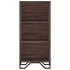 Estantería madera de ingeniería marrón roble 50x31x106