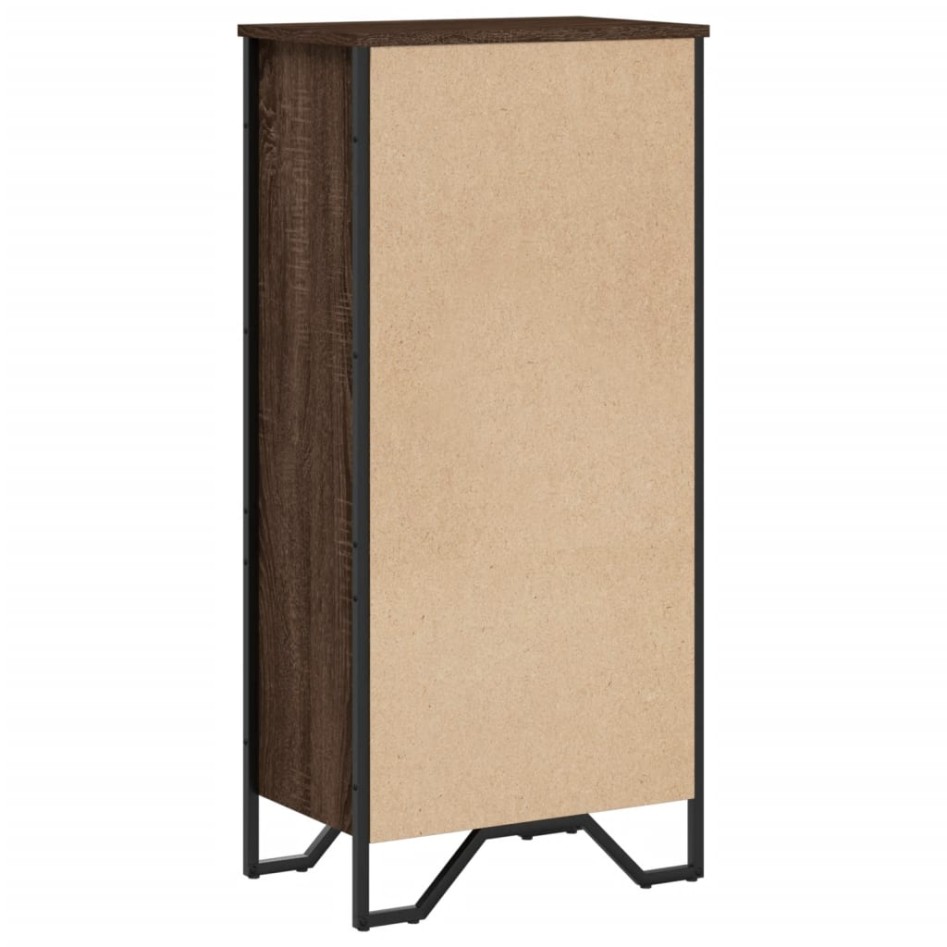 Estantería madera de ingeniería marrón roble 50x31x106