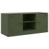 Mueble de TV de acero verde oliva 99x39x44