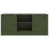 Mueble de TV de acero verde oliva 99x39x44