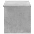 Caja de almacenaje madera ingeniería gris hormigón 90x35x35