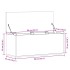 Caja de almacenaje madera ingeniería gris hormigón 90x35x35