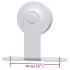 Kit herrajes para puertas correderas de acero blanco 183