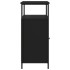 Aparador de madera de ingeniería negro 100x35x80