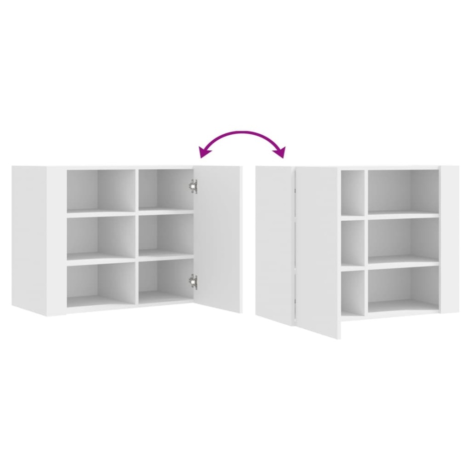 Armario de pared madera de ingeniería blanco 75x35x60