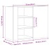Armario de pared madera de ingeniería blanco 75x35x60