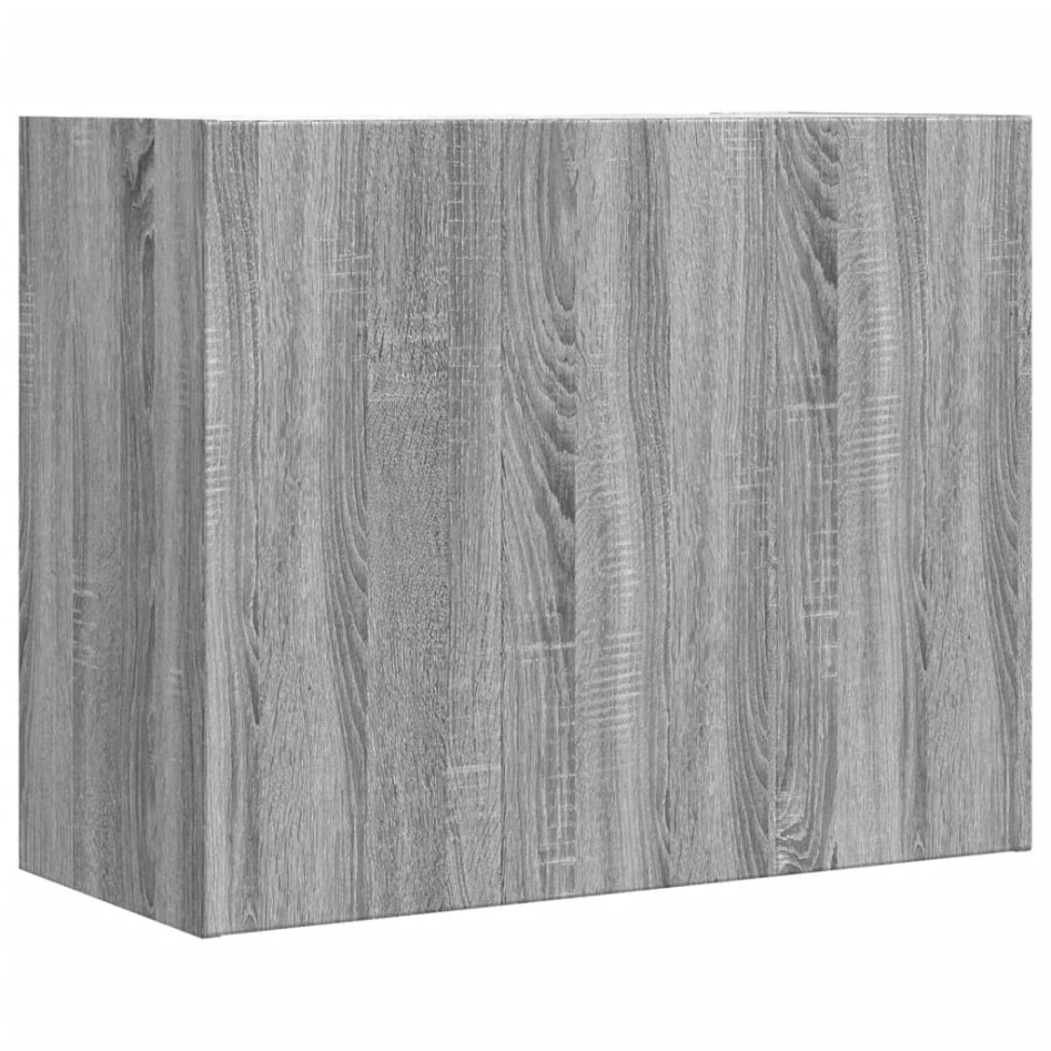 Armario de pared madera de ingeniería gris Sonoma 75x35x60