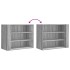 Armario de pared madera de ingeniería gris Sonoma 75x35x60
