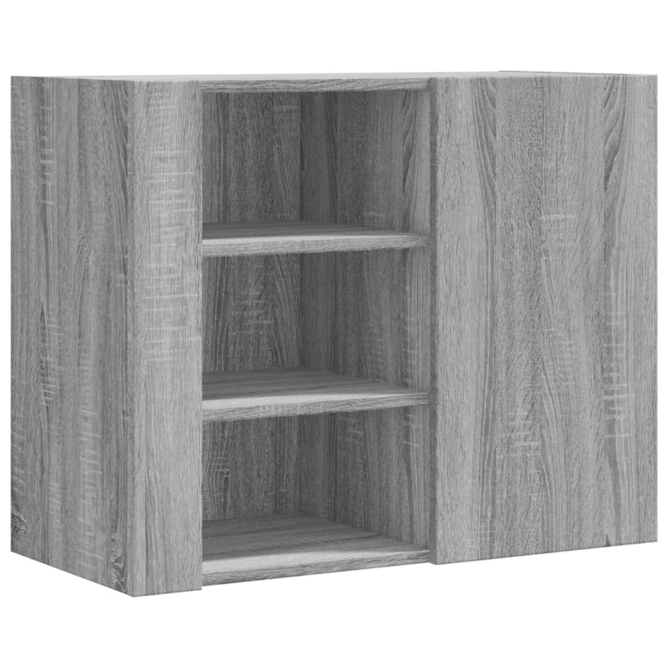 Armario de pared madera de ingeniería gris Sonoma 75x35x60