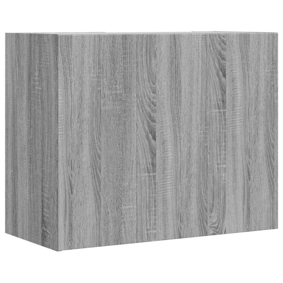 Armario de pared madera de ingeniería gris Sonoma 75x35x60