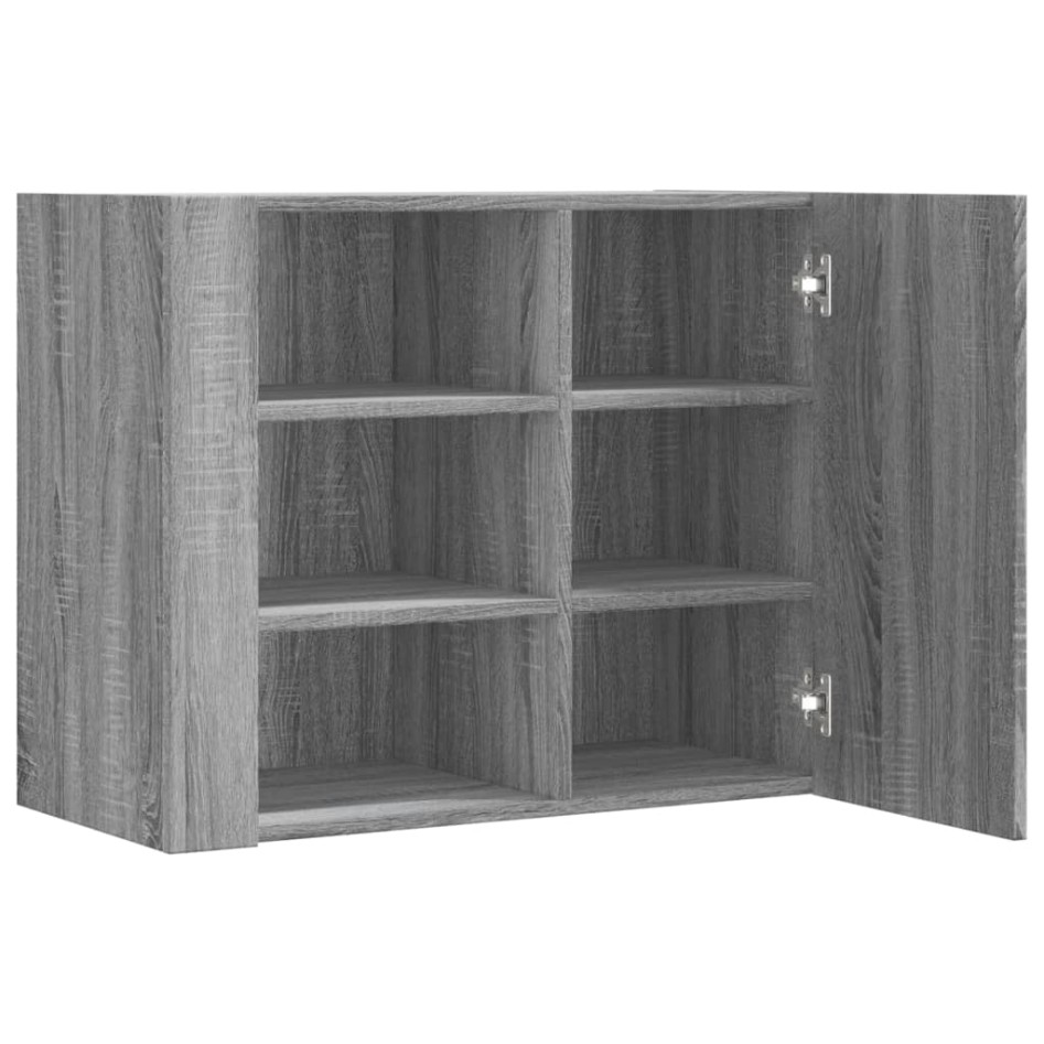 Armario de pared madera de ingeniería gris Sonoma 75x35x60