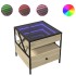 Mesa de centro con Infinity LED roble Sonoma 50x50x51