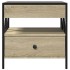Mesa de centro con Infinity LED roble Sonoma 50x50x51