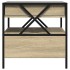 Mesa de centro con Infinity LED roble Sonoma 50x50x51