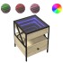 Mesa de centro con Infinity LED roble Sonoma 40x40x51