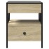Mesa de centro con Infinity LED roble Sonoma 40x40x51