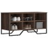 Zapatero de madera de ingeniería marrón roble 90x38x45,5