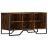 Zapatero de madera de ingeniería roble ahumado 90x38x45,5