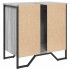 Armario lavabo baño madera ingeniería gris Sonoma 60x35x60