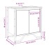 Armario lavabo baño madera ingeniería gris Sonoma 60x35x60