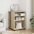 Mesa auxiliar con ruedas madera ingeniería Sonoma 55x60x78