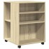 Mesa auxiliar con ruedas madera ingeniería Sonoma 55x60x78