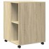 Mesa auxiliar con ruedas madera ingeniería Sonoma 55x60x78