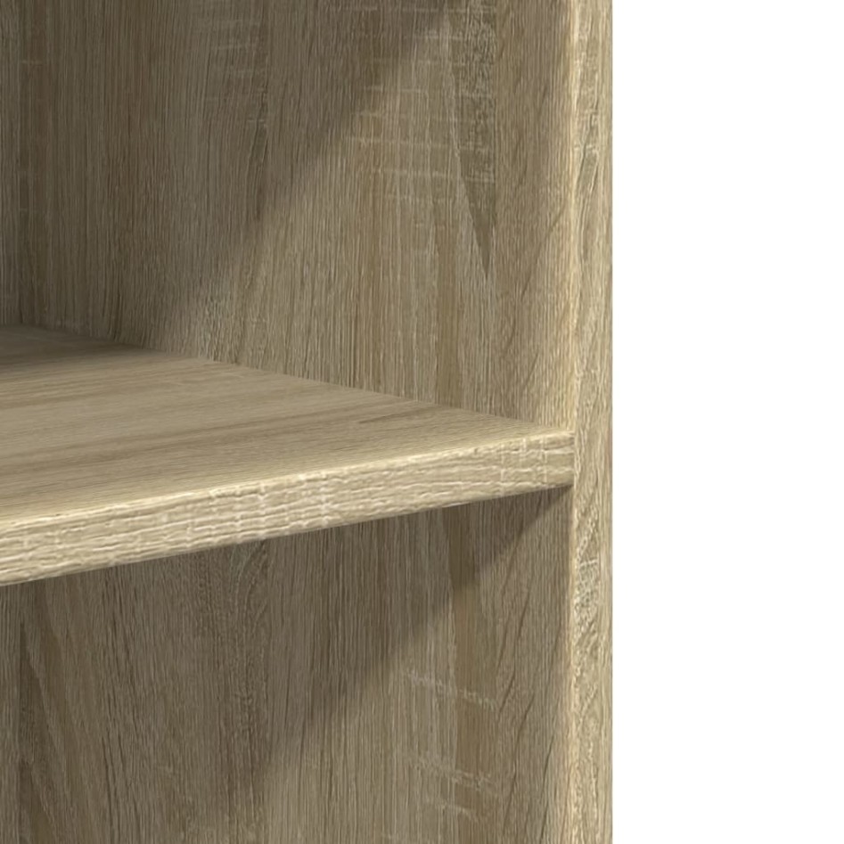 Mesa auxiliar con ruedas madera ingeniería Sonoma 55x60x78