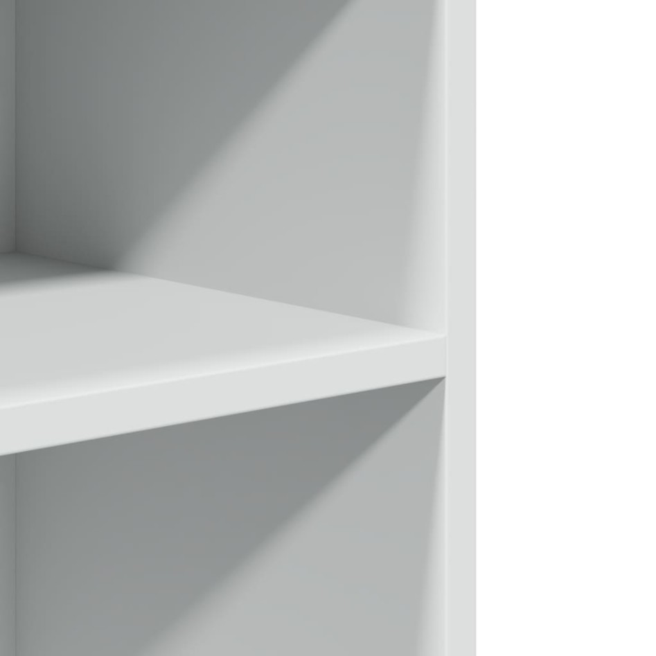 Mesa auxiliar con ruedas madera ingeniería blanco 55x60x78