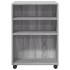 Mesa auxiliar ruedas madera ingeniería gris Sonoma 55x60x78