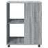 Mesa auxiliar ruedas madera ingeniería gris Sonoma 55x60x78