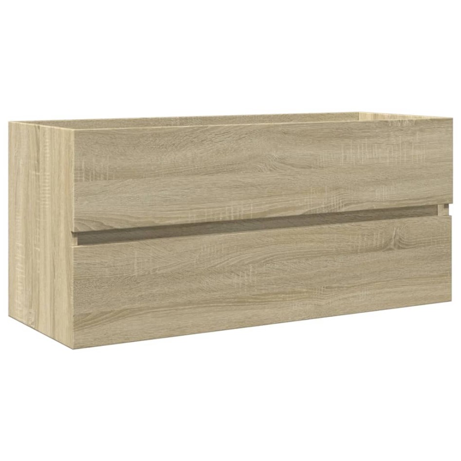 Mueble de lavabo de baño madera roble Sonoma 100x38,5x45