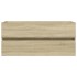 Mueble de lavabo de baño madera roble Sonoma 100x38,5x45